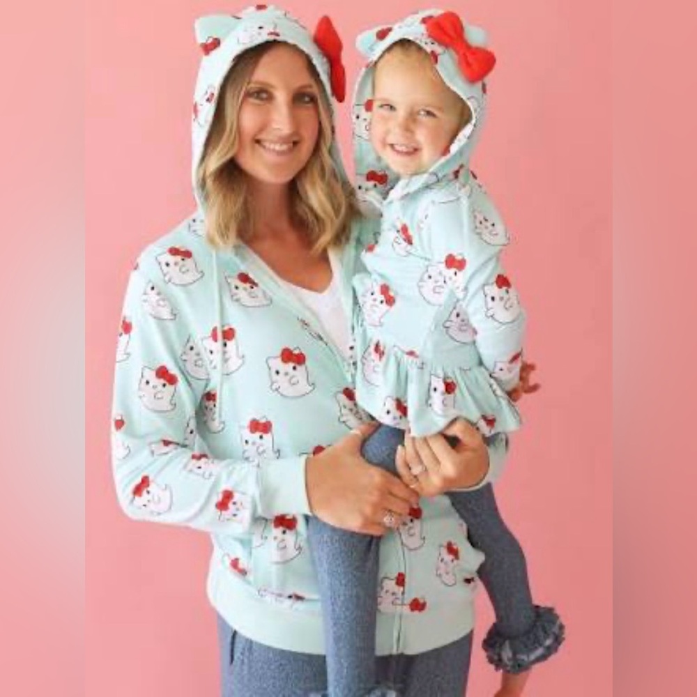 Posh Peanut Women’s Hello Kitty Ghost Hoodie NWT